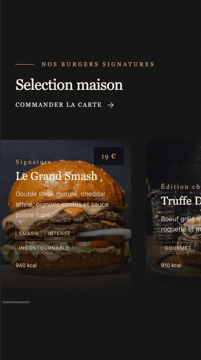 Capture mobile OnePro Capture mobile OnePro avec ciel bleu et message commercial, conçue par Studio Nova.